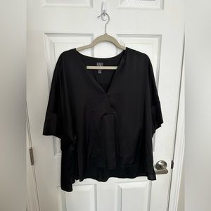 Worthington Black Silk XL Blouse